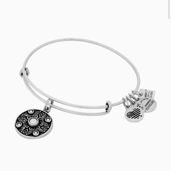 🎁NWT! Alex and Ani Wings of Change Silver Charm Bracelet Bangle - Picture 1 of 5